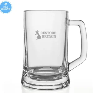 Engraved Restore Britain Pint Tankard